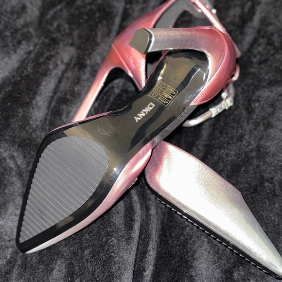 DKNY Shimmering Pink and Silver Heels - Picture 7 of 14